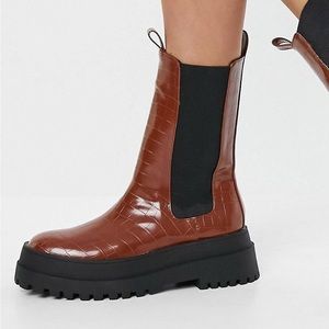 Public Desire Blame Chunky Boots
